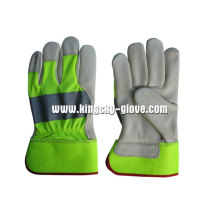 Hi Viz Cow Grain Leather Working Glove (3131)